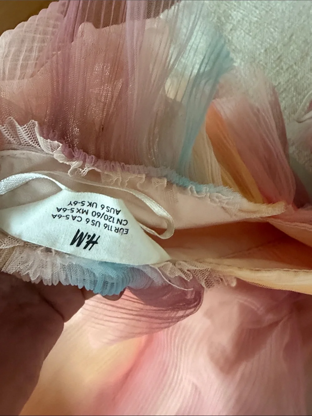 H&M girls rainbow party/formal dress